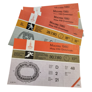 1980 Moscow Olympics Tickets