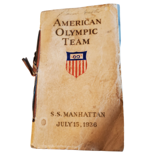 SS Manhattan American Olympic Team Program For Athletes Going To Berlin Olympics