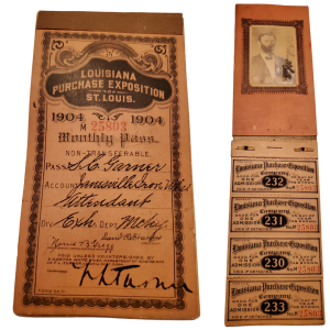 1904 Louisiana Purchase Exposition st Louis Olympics Monthly Pass