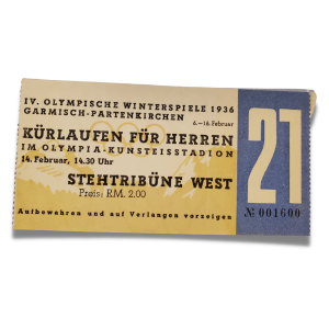 1936 Garmisch-Partenkirchen Winter Olympics Ticket
