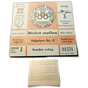 1952 Olso Winter Olympics Figure Skating - Gold Medal with Peter Kennedy US Winner