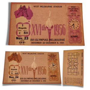 1956 Melbourne Olympics Tickets - Boxing - Full Tickets