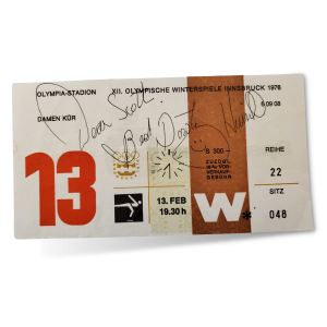 1976 Innsbruck Gold Medal Ticket Dorothy Hamill