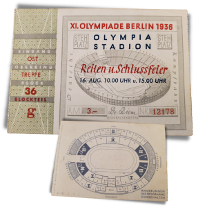 1936 Berlin Olympics Ticket - August 16 10 pm