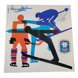 1968 Grenoble Signed Program - Diane Holum