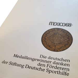 1968 Mexico City Olympics Multi Athlete Signed - East and West Germany Team - Emblem