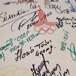 1980 Signed Moscow Olympics - Sebastian Coe Signed