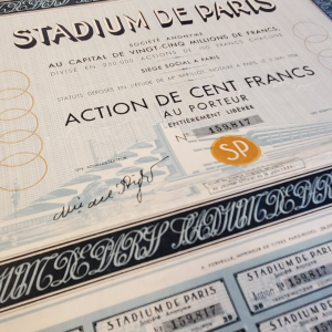 Stadium de Paris Bond - Hoping to win the 1940 Olympics bid - never built 2 Stadium de Paris Bond - Hoping to win the 1940 Olympics bid - never built 2