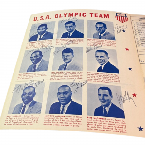 1964 Tokyo US Olympic Basketball Signed Program Exhibition a