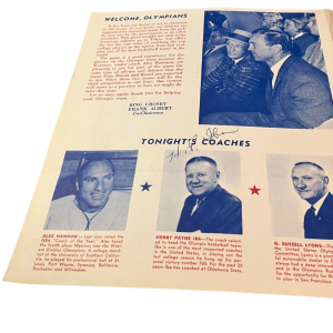 1964 Tokyo US Olympic Basketball Signed Program Exhibition c